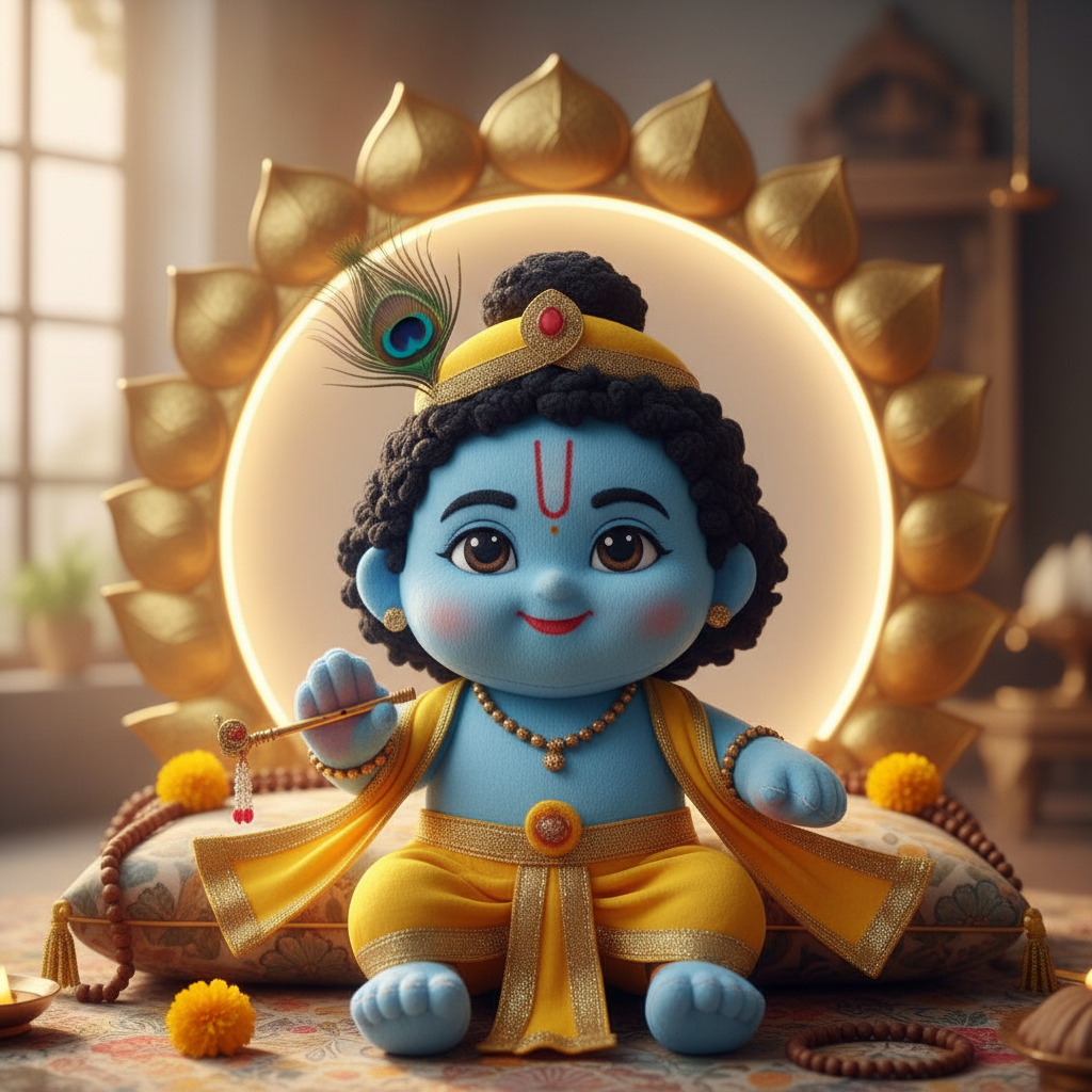 Baby Krishna Soft Toy