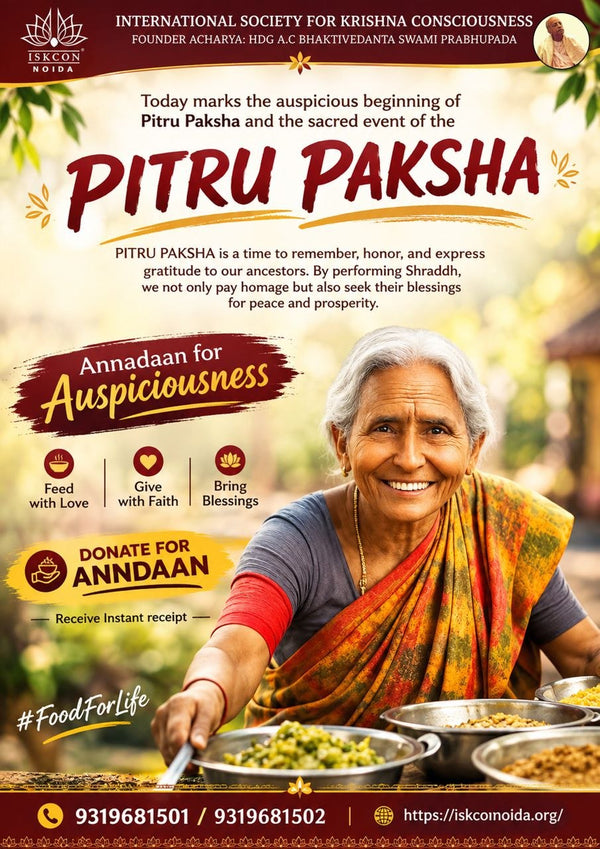 Pitru Paksha Anna Daan - ISKCON Noida
